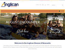 Tablet Screenshot of newcastleanglican.org.au